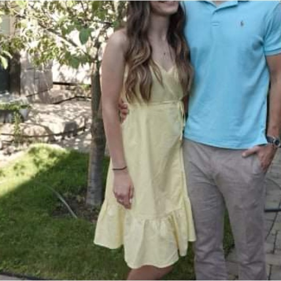 Yellow Linen Dress - Picture 1 of 5